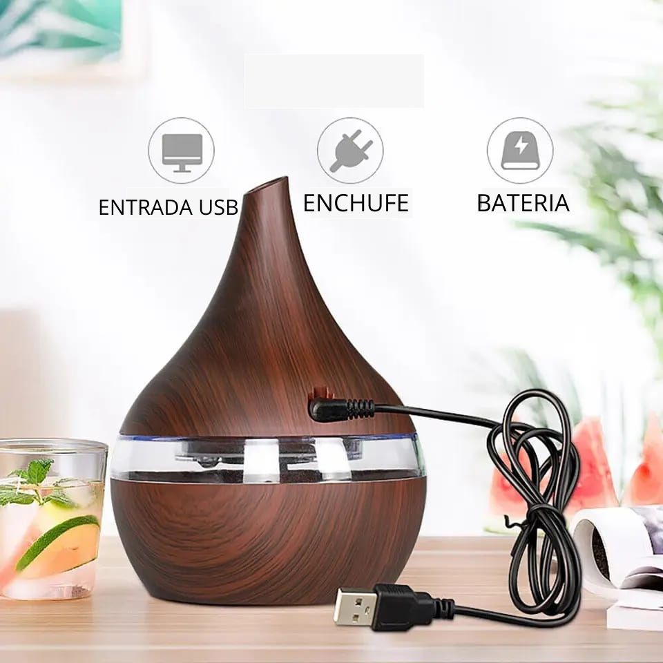 Humidificador USB Con Luz 200 ml